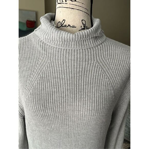 Abound Ribbed Turtleneck Midi Dress in Light Gray Size Medium NWT - Picture 3 of 8